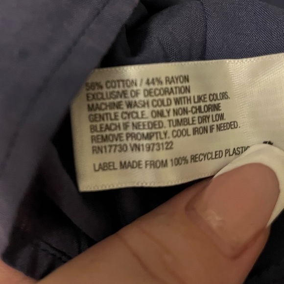 Universal Tread Balloon Long Sleeve Tie Front Blouse - Picture 6 of 6